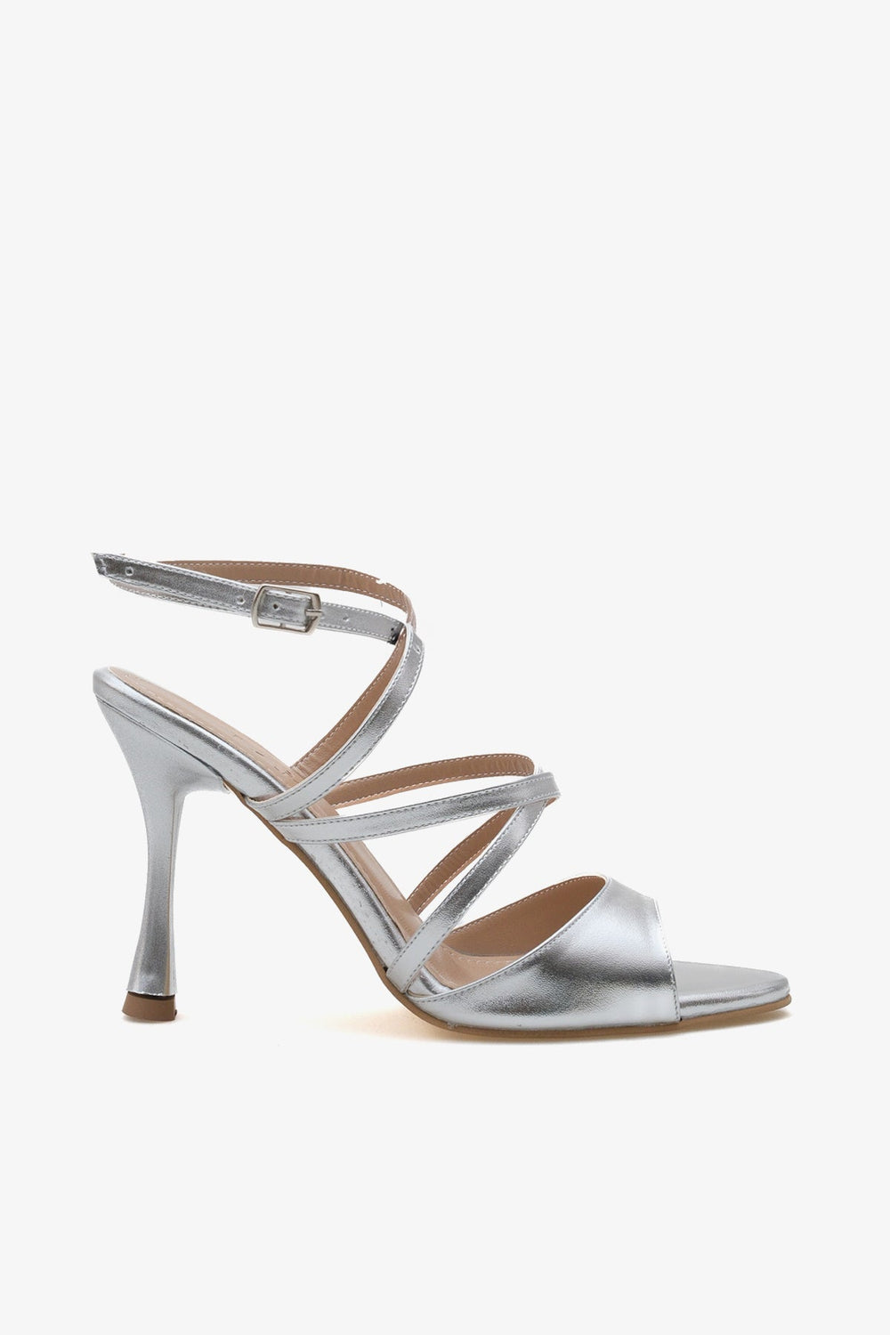 Kadın bantlı sivri burun topuklu ayakkabı Napres